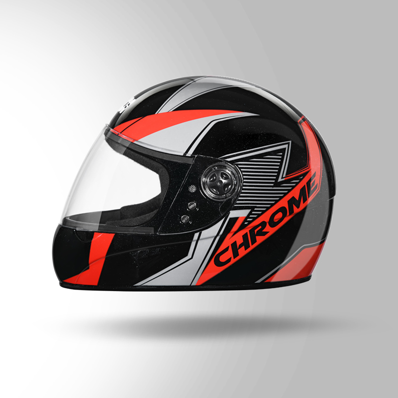CHROME-D5-BLACK-&-RED-Left-View