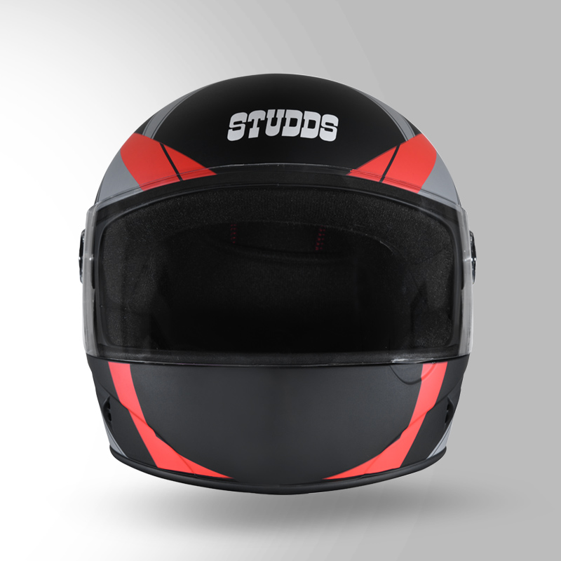 CHROME-D5-BLACK-&-RED-MATT_FRONT-VIEW