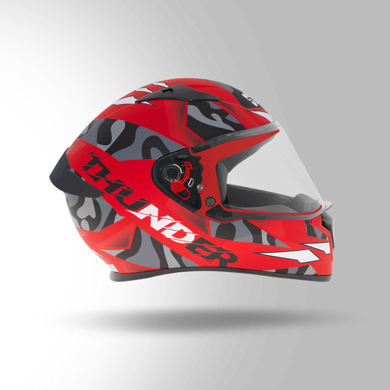 Matt Red NEON Right view