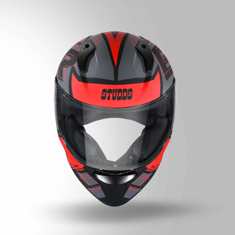 THUNDER D3 DECOR WITH SPOILER BLACK FRONT ISOMETRIC MATT N 2
