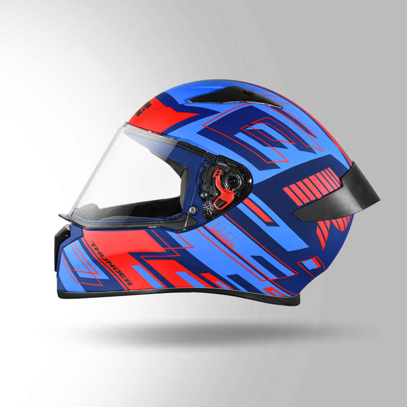 THUNDER D3 DECOR WITH SPOILER BLUE MATT N 2 left view