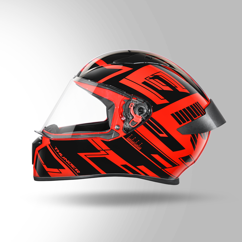 THUNDER D3 DECOR WITH SPOILER RED N 9 left view