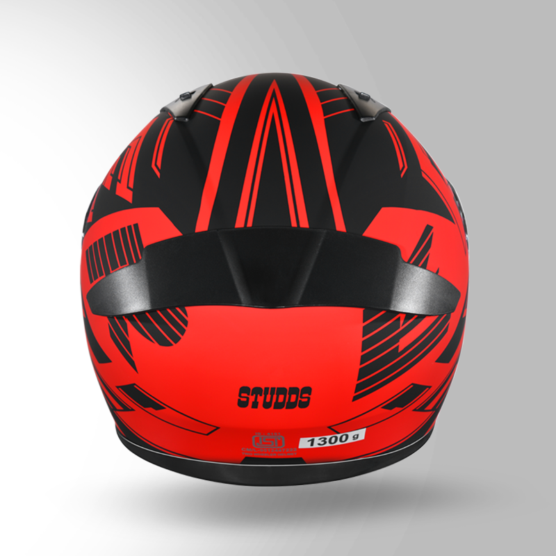 THUNDER D3 DECOR WITH SPOILER RED N 9 matt back view