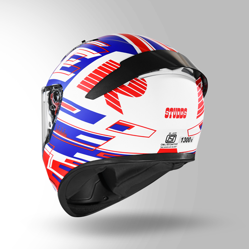 THUNDER D3 DECOR WITH SPOILER WHITE MATT N 2 back isometric
