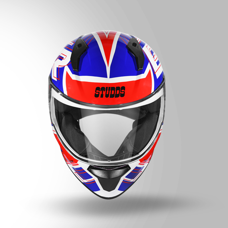 THUNDER D3 DECOR WITH SPOILER WHITE N 2 front isometric