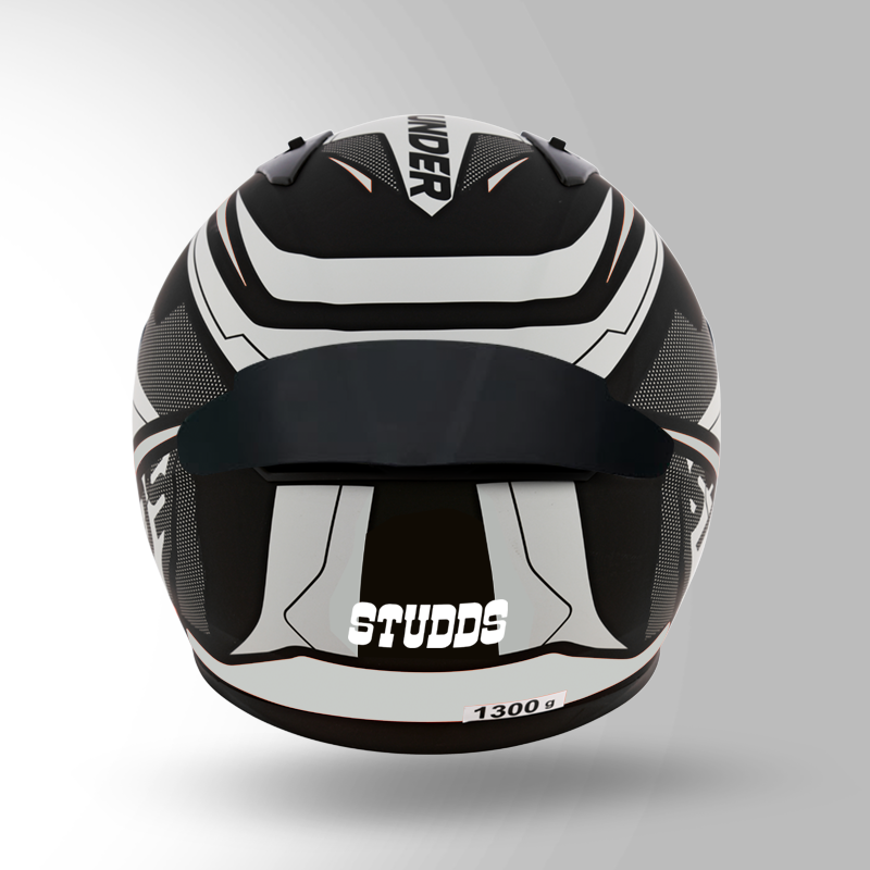 THUNDER D4 MATT BLACK & WHITE_back