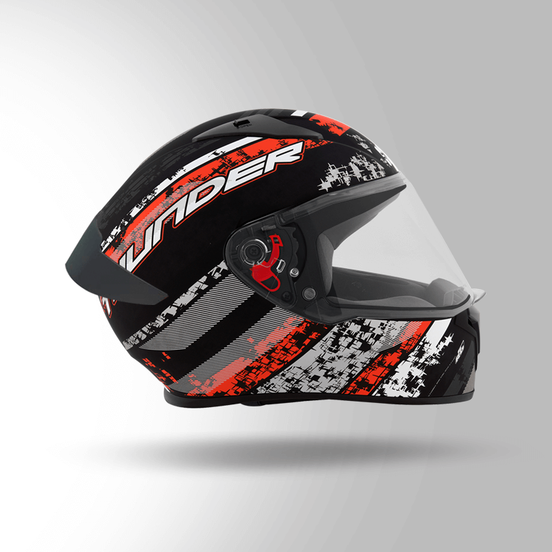 Thunder D1 Matt Black N2 Right View