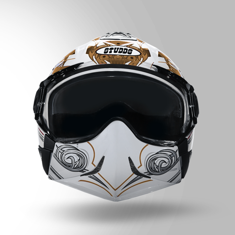 DOWNTOWN D1 White and gold_Front