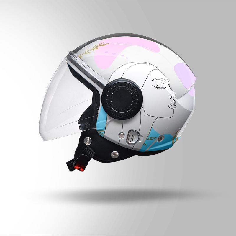 URBAN-D3_LEFT-VIEW GLOSS WHITE & BLUE N6