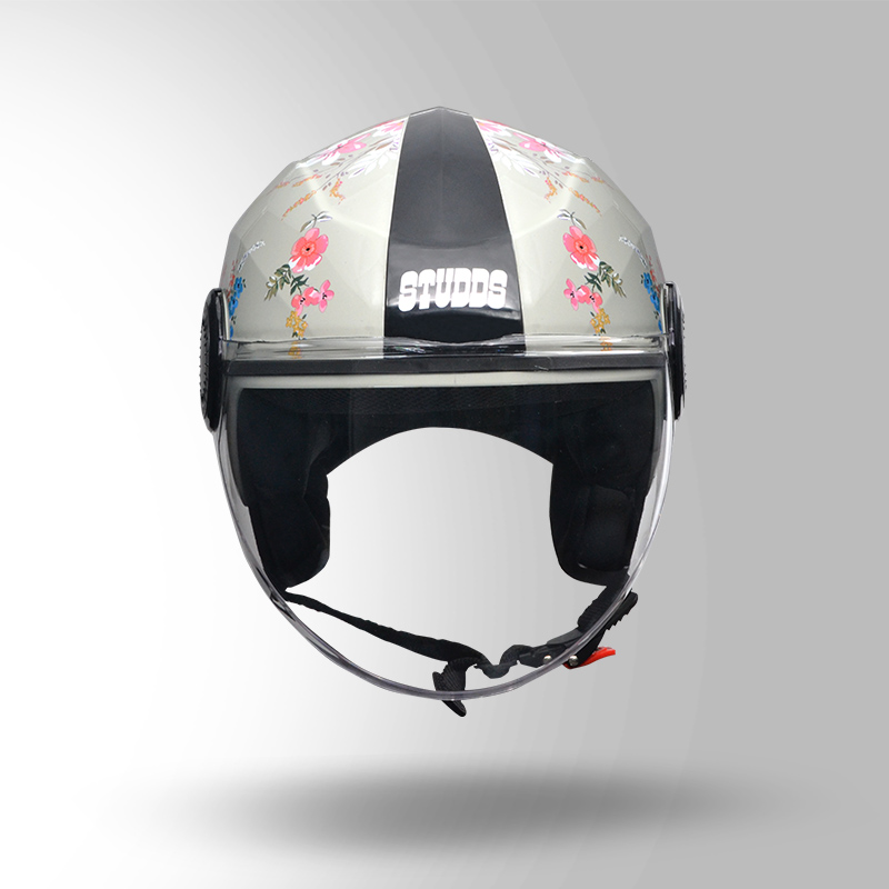 URBAN-SUPER-D2-FRONT-VIEW GLOSS GREY WITH FLOWER