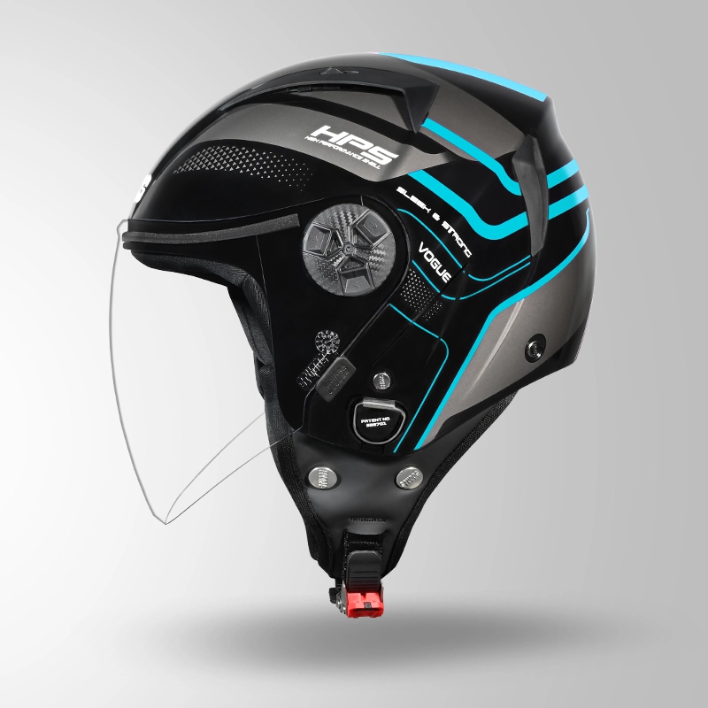 VOGUE D1 SQUARE BLACK PASTEL BLUE N1 LEFT